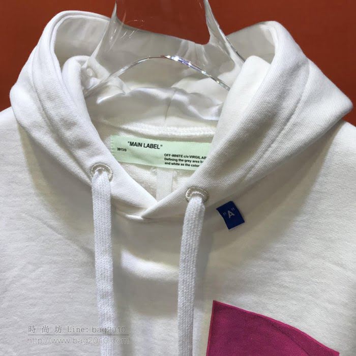 OffWhite男裝 19-20FW新款 最高品質 off男士連帽套頭白色衛衣 男士秋季最新單品  tzy2363